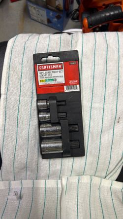 Sears Craftsman USA Torx Socket 34487 3/8 & 1/2 Drive 4pc GK T27 T47 T55 T60