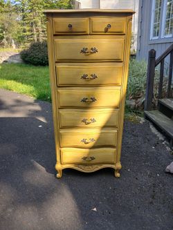 French Provincial Tall Dresser Lingerie Chest