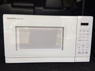 White Sharp Carousel Microwave