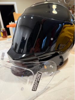 Simpson Speed Bandit motorcycle helmet in a glossy black finish