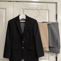 Black Calvin Klein Sports Coat And 2 Pants