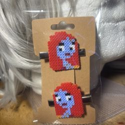 Perler Bead Hair Clips