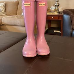 Girls Hunter Boots Size 5g