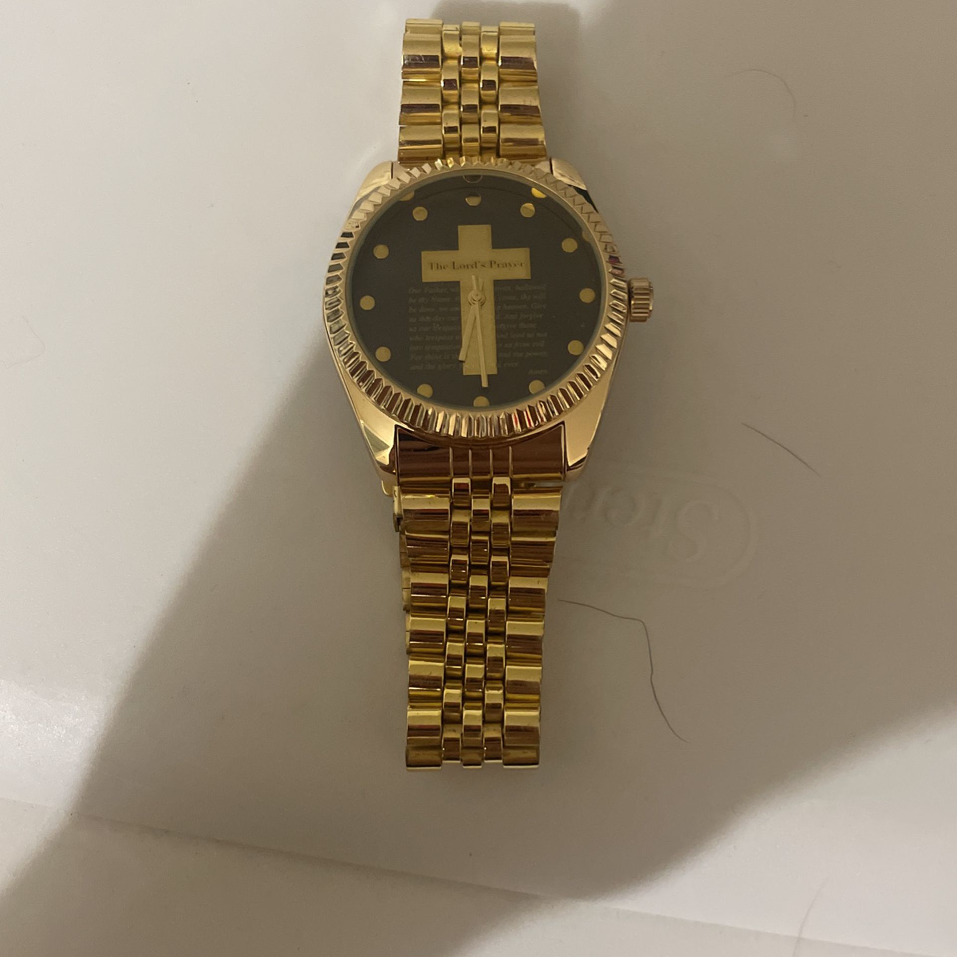 Lord’s Prayer Gold Plated Watch