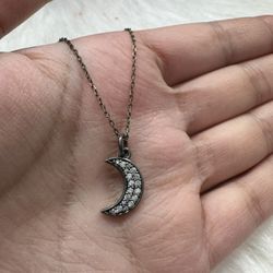 Crescent Moon Pendant Necklace
