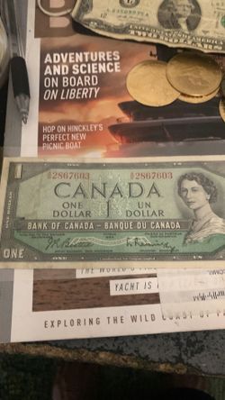 Canada 1954 one dollar note