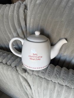 Hot Chocolate Weather Ceramic Teapot