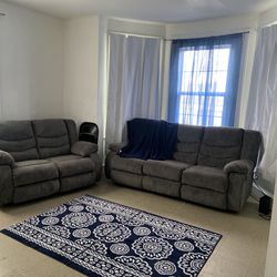 Gray Recliner Couches 