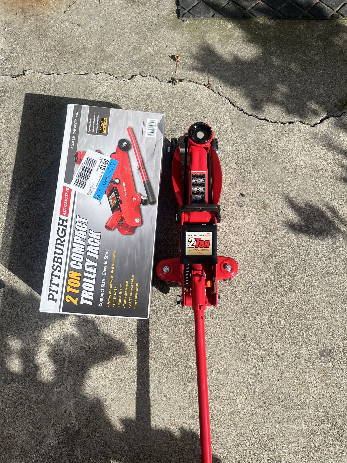 Car Floor Jack. Harbor Freight. 