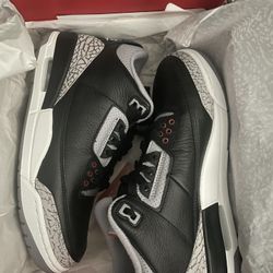 Jordan 3 Cement Sz 8 Mens New 