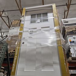 36" X 80" Exterior Door  White  Asking $475