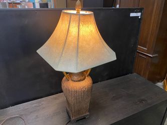 UTTERMOST LIGHTING Rustic Urn Table Lamp w/ Gold Mottled Shade