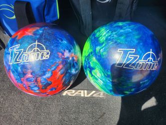 Brunswick T Zone Ocean Reef Bowling Ball Polyester GUC box