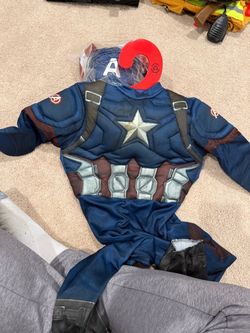 Captain America costume, children size 3-4 y.o.