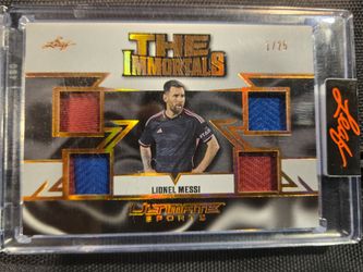 Lionel Messi quad Jersey Card