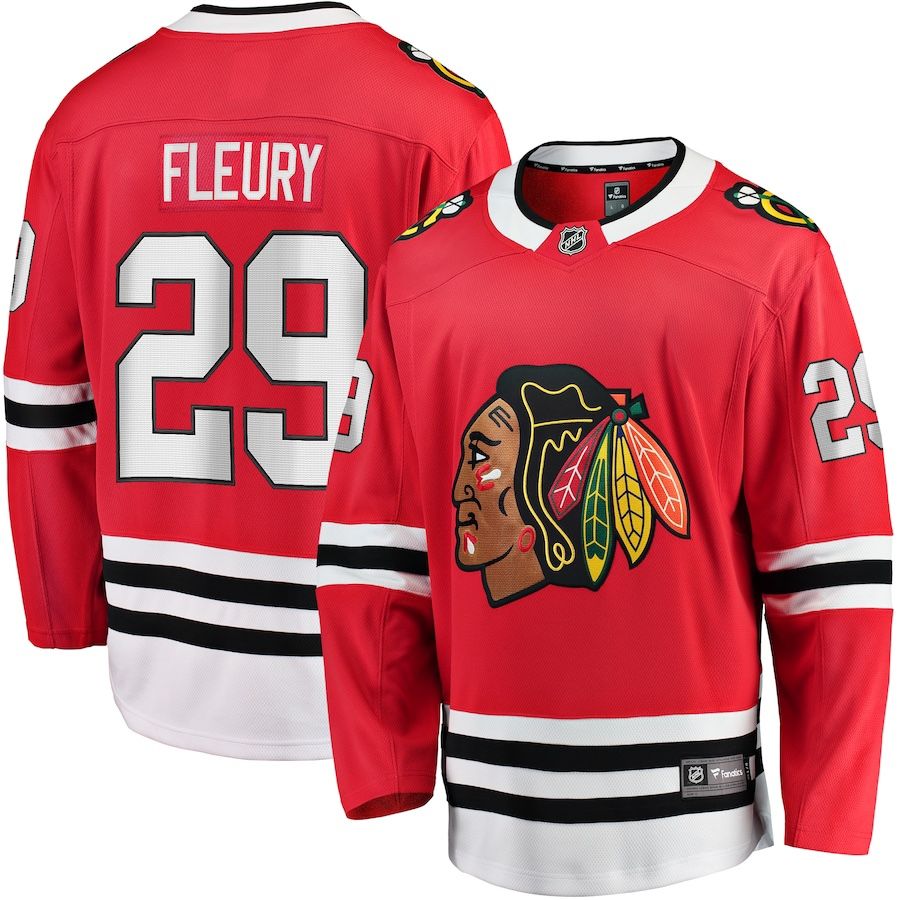Mens Blackhawks Fleury Jersey