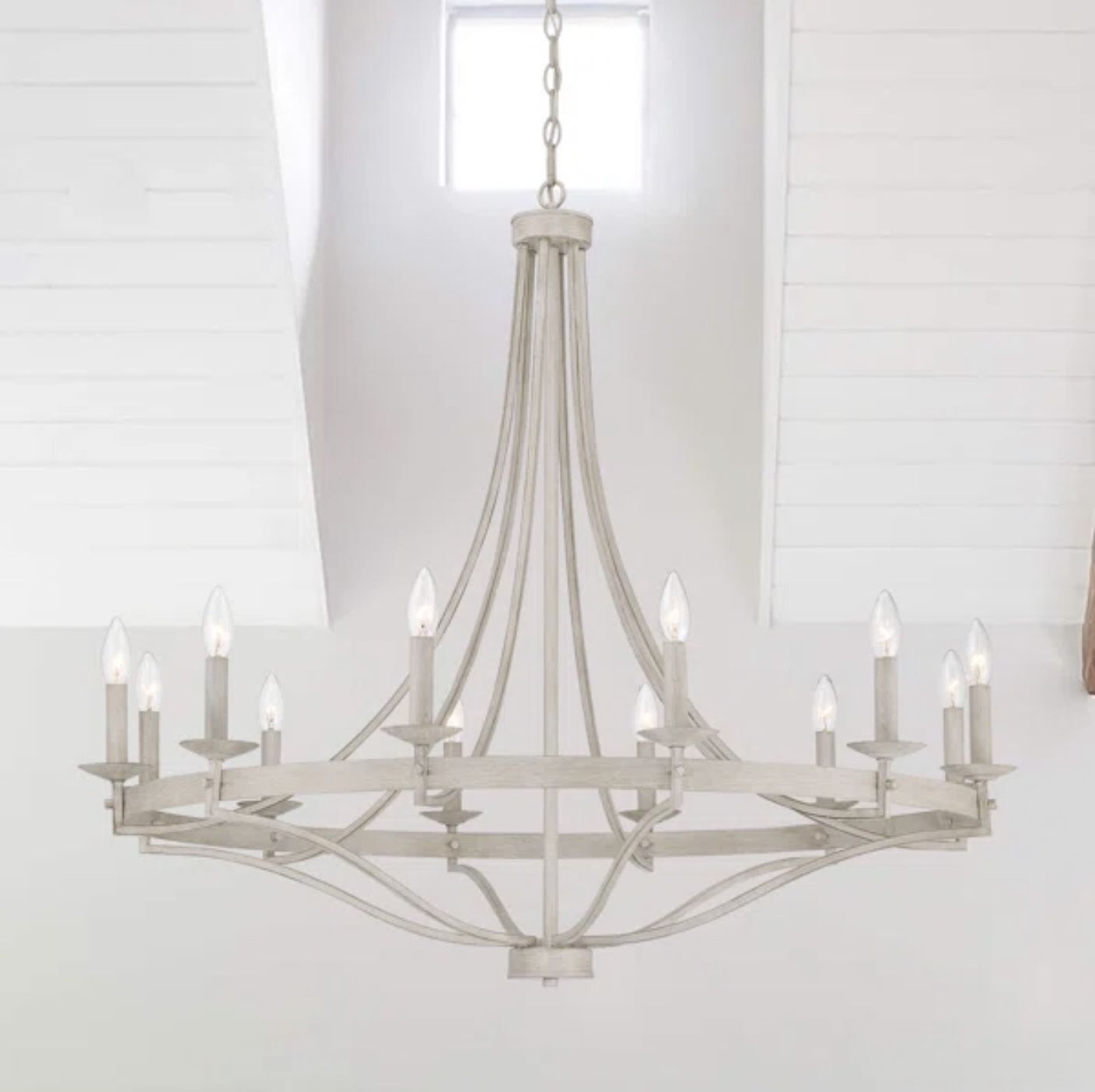 Modern Farmhouse Chandelier, NRFB