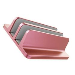 Laptop Vertical Laptop Stand 2 Slot Desktop Stand Holder With Adjustable Dock Aluminum Alloy Laptop Stand For Desk Compatible With 17in Laptops