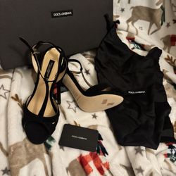Black Suede Dolce & Gabbana  Heels