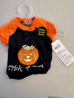 Halloween Trick or Treat Dog T-Shirt Small