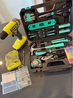 Drill and tool box set