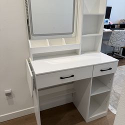White Makeup Vanity