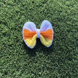 Candy Corn Themed Bow