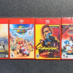 Nintendo Switch 2 Game - New Not-Opened Still Sealed - Mario Zelda Sonic Cyberpunk 2077 - See Photos & Description 