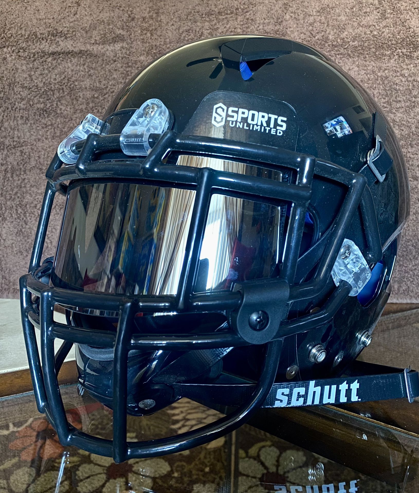 Schutt Vengeance Pro Football Helmet with Tinted Visor & Training Kit