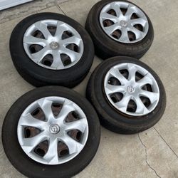 4 X 205/60r16 5x4.5 5x114.3 Stock Mazda 3 Rsx Sentra Accord Civic Camry Mustang Altima rims Wheels Good 90% Treads Tires