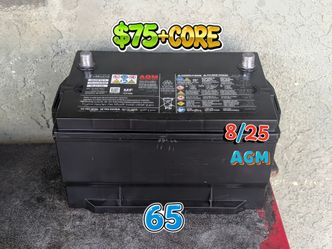 AGM Car Battery Group Size 65