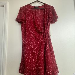 Red/White Polka Dot Dress