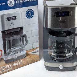 GE Drip Coffee Maker With Timer | 12-Cup Glass Carafe Coffee #874