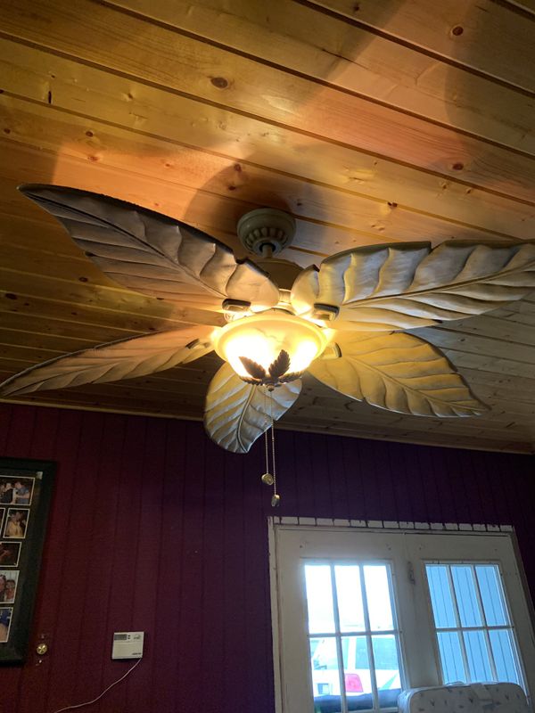 Just Removed Hampton Bay Antigua 56 In Palm Leaves Ceiling Fan