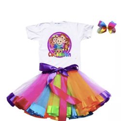 Cocomelon 2T Party Set Tutu Outfit Custom 