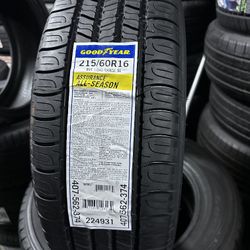SET OF NEW  TIRES 215/60/16 GOODYEAR ASSURANCE ALL SEASON INCLUDING MOUNT AND BALANNCE 