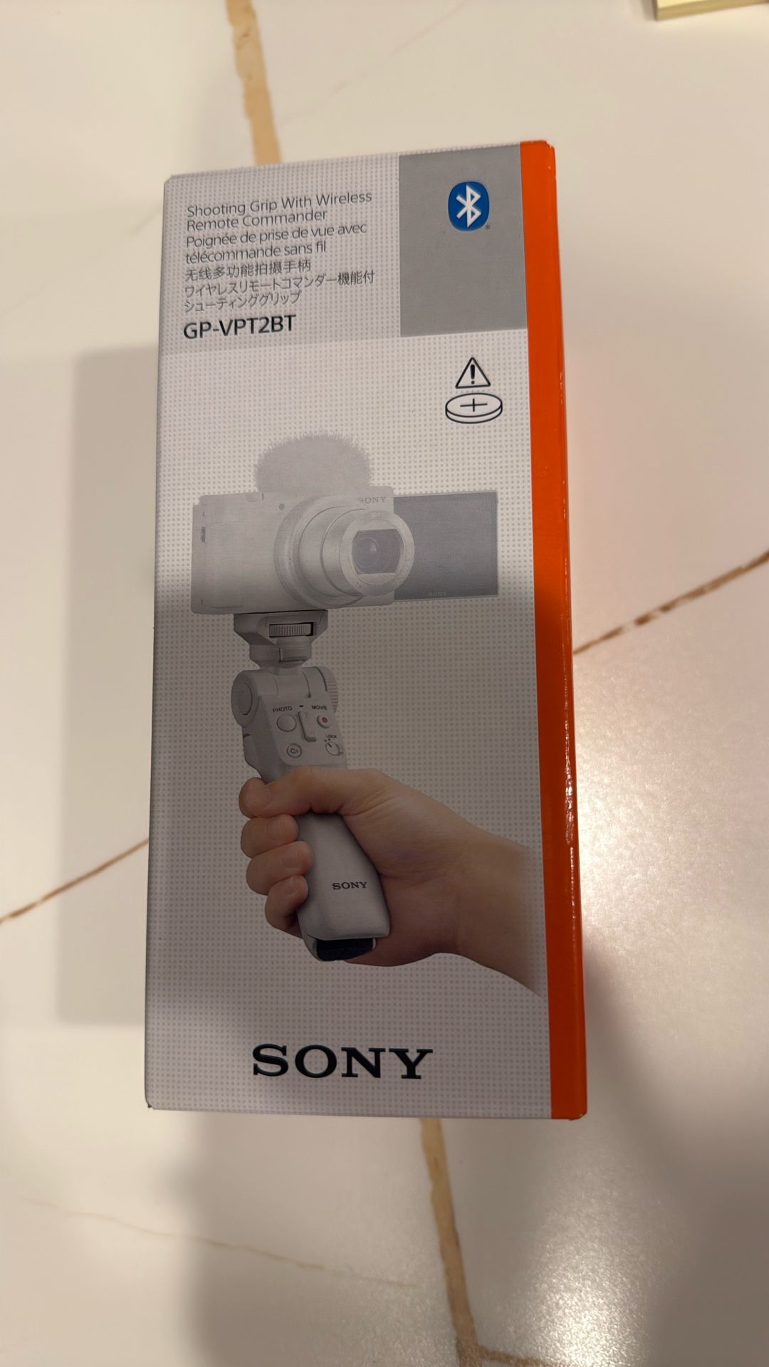 New Sony GP-VPT2BT/W Wireless Shooting Grip with Remote Commander