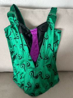 Riddler Halloween Costume Corset Top
