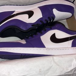Jordan 1 Low Court Purple 