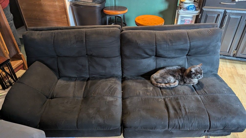 Fun Little Black Futon