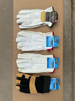 CLC and Hardy Leather Work Gloves-Set of Four