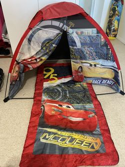 Tent + Sleeping bag + flashlight