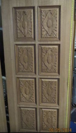 Carved Mahogany Doors