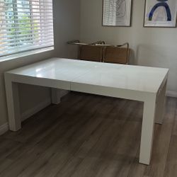 Milo Baughman Wood Dining Table 