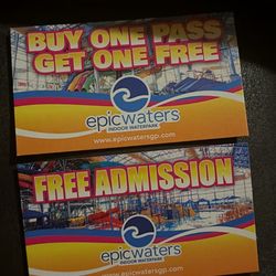 1 Buy One Get One Free And 4 Free Admission Tickets To Epic Waters Grand Prairie 