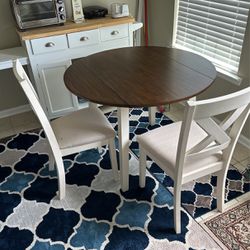 Kitchen Table With Chair And Cabinet 