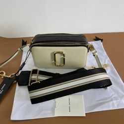Marc Jacobs The Snapshot Crossbody Bag Cloud White Multi