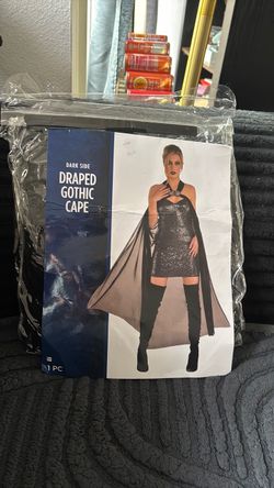 draped gothic cape