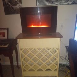 Fireplace With Wine Rack