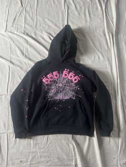 Sp5der Worldwide Hoodie Exclusive Pink/Black ALL SIZES